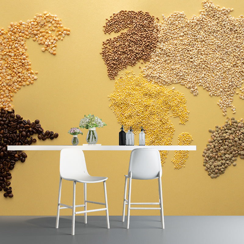 Environment Friendly Wall Mural Wallpaper Map Sitting Room Wall Mural