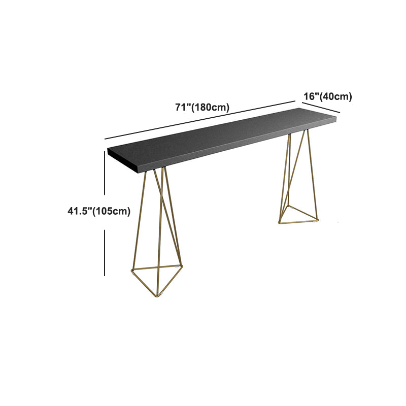 Pine Wood Top Bar Counter Traditional Luxury Rectangle Bar Counter with Sled Base