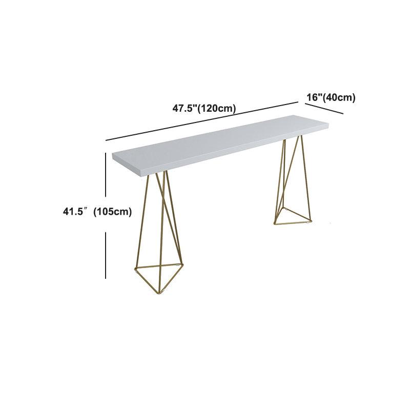 Pine Wood Top Bar Counter Traditional Luxury Rectangle Bar Counter with Sled Base