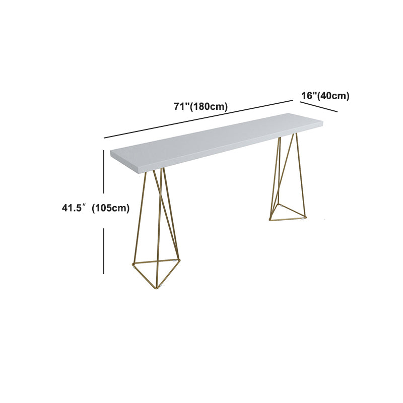 Pine Wood Top Bar Counter Traditional Luxury Rectangle Bar Counter with Sled Base