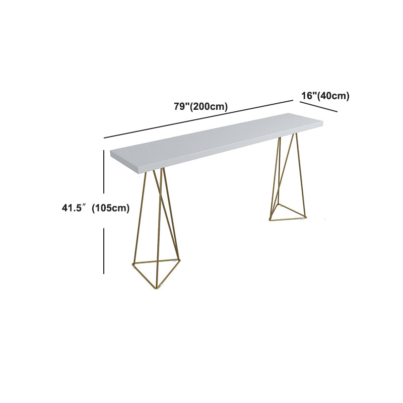 Pine Wood Top Bar Counter Traditional Luxury Rectangle Bar Counter with Sled Base
