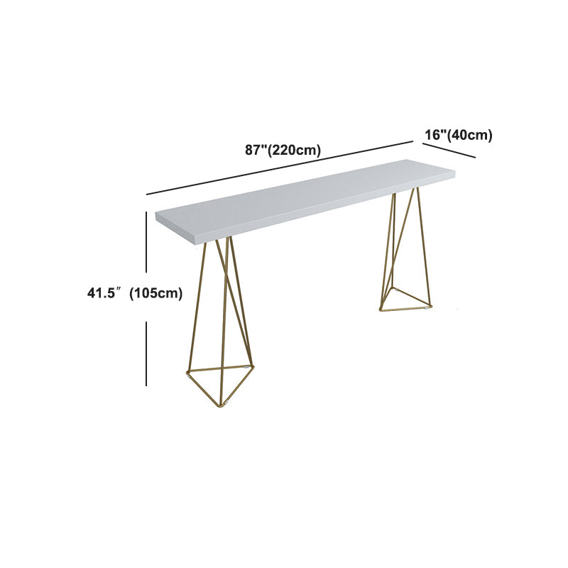 Pine Wood Top Bar Counter Traditional Luxury Rectangle Bar Counter with Sled Base