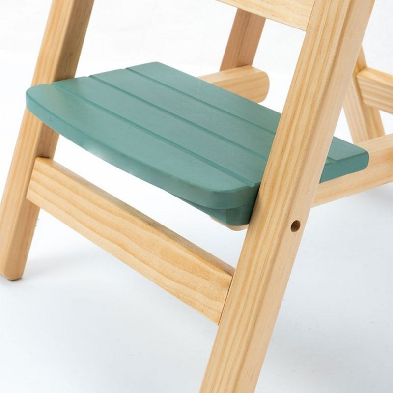 Nordic Indoor Minimalism Armless Wood Barstool Folding Single Counter Stool