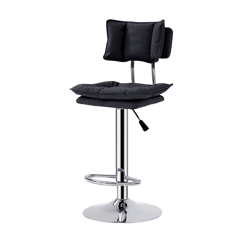 Lift and Rotate Height Stool Nordic Indoor Leather Armless Single Bar Stool