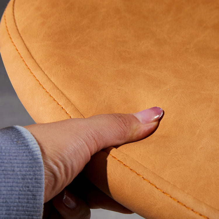 Industrial Style Square Counter Barstools for Bristol Leather Stools with Metal Legs
