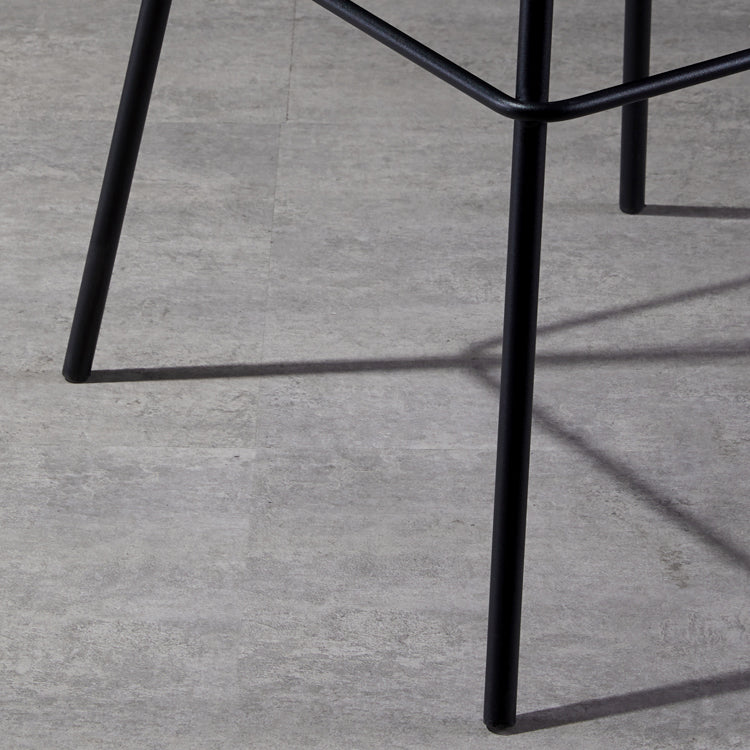 Industrial Style Square Counter Barstools for Bristol Leather Stools with Metal Legs