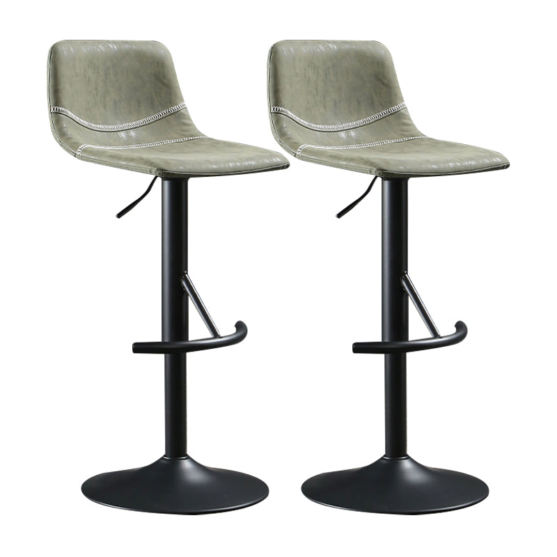 Modern Metal Dining Kitchen Room Armless Stool Low Back Bar Stool