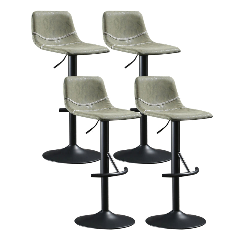 Modern Metal Dining Kitchen Room Armless Stool Low Back Bar Stool