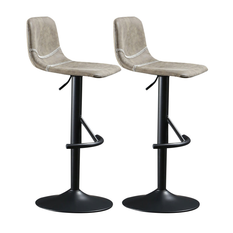 Modern Metal Dining Kitchen Room Armless Stool Low Back Bar Stool