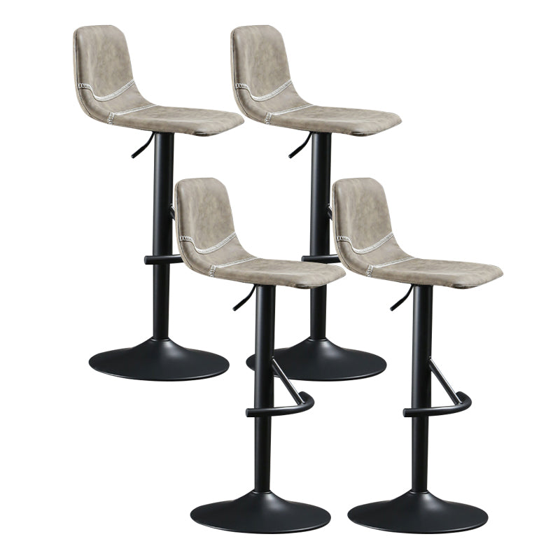 Modern Metal Dining Kitchen Room Armless Stool Low Back Bar Stool