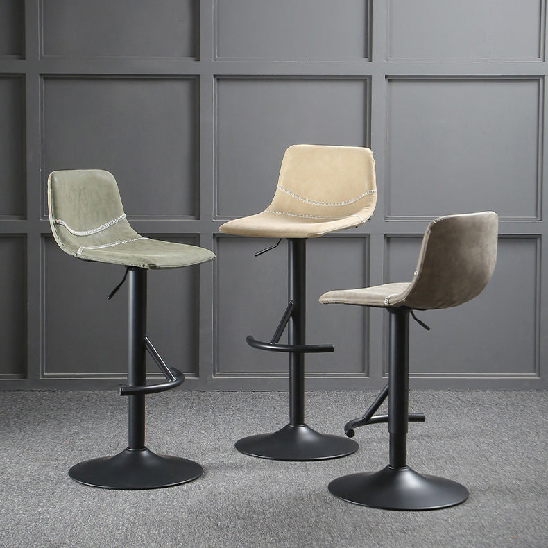 Modern Metal Dining Kitchen Room Armless Stool Low Back Bar Stool