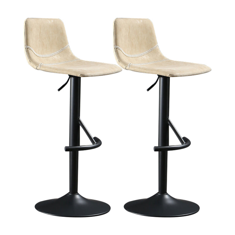 Modern Metal Dining Kitchen Room Armless Stool Low Back Bar Stool