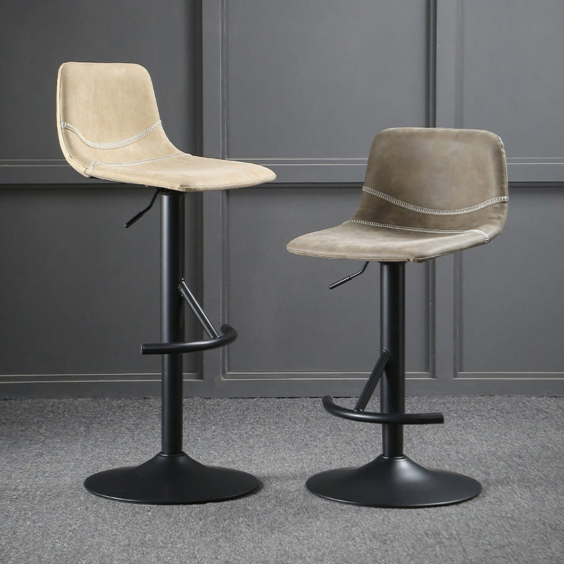 Modern Metal Dining Kitchen Room Armless Stool Low Back Bar Stool