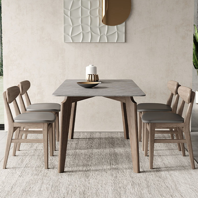 Modern 1/2/4/5/6 Pieces Dining Set Solid Wood Dining Table Set for Dining Areas