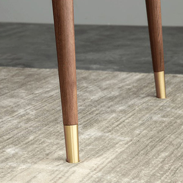 Luxury Pine Wood Table for Restaurant Rectangle Dining Table in Brown with 4 Legs