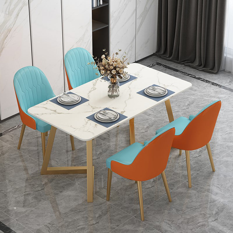 Traditional Luxury Rectangle Dining Table Double Pedestal Furniture for Indoor