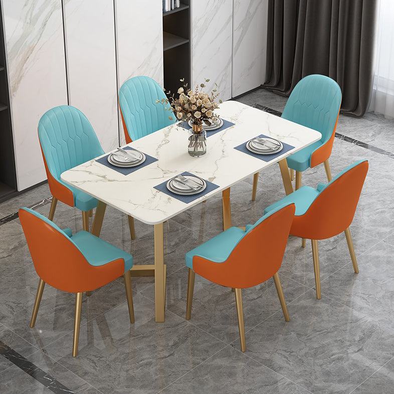 Traditional Luxury Rectangle Dining Table Double Pedestal Furniture for Indoor