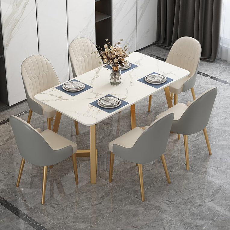 Traditional Luxury Rectangle Dining Table Double Pedestal Furniture for Indoor