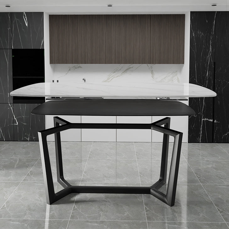 Modern Dining Table Rectangle Dining Sintered Stone Table for Restaurant