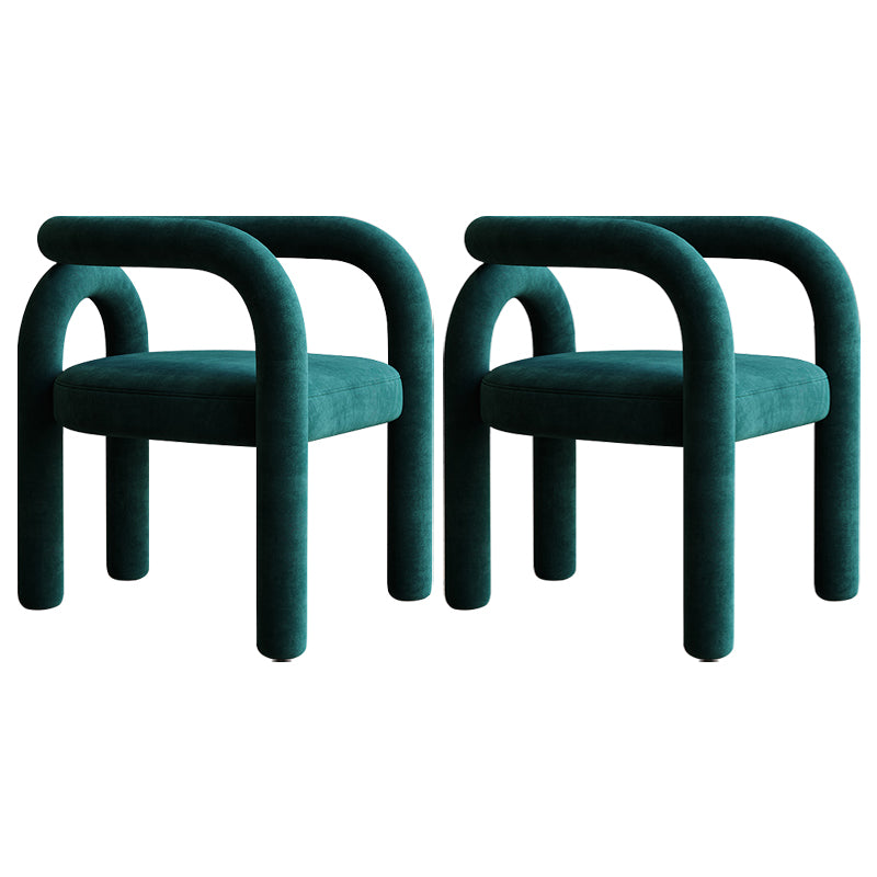 Modern Design Armless Open Back Chairs Fabric Dining Chairs for Home