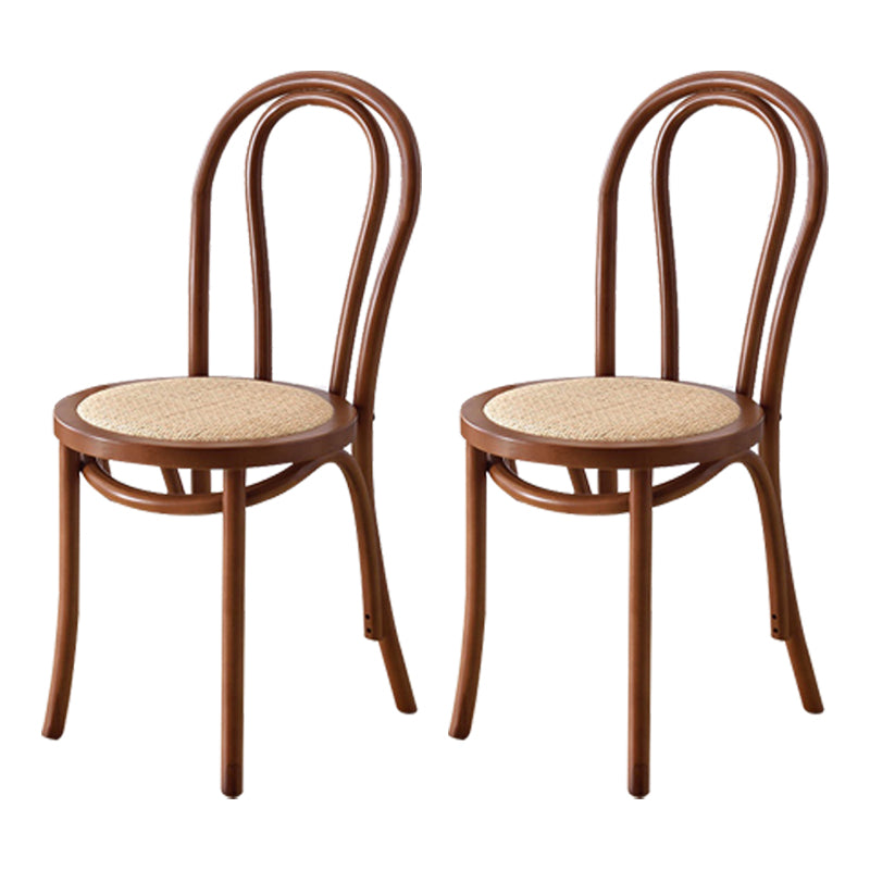 Traditional Wood Kitchen Dining Room Side Chair Windsor Back Chair