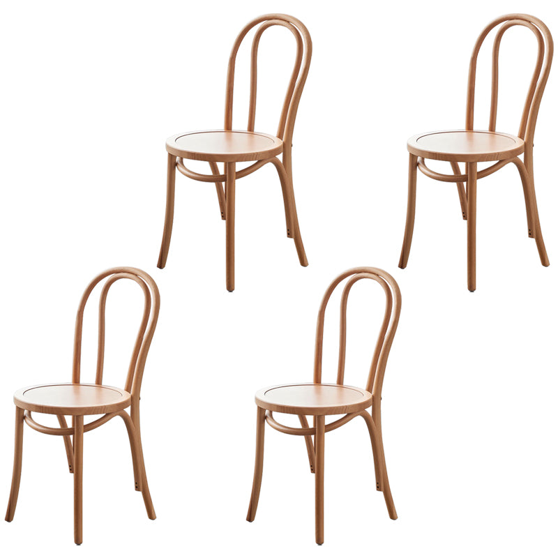 Traditional Wood Kitchen Dining Room Side Chair Windsor Back Chair
