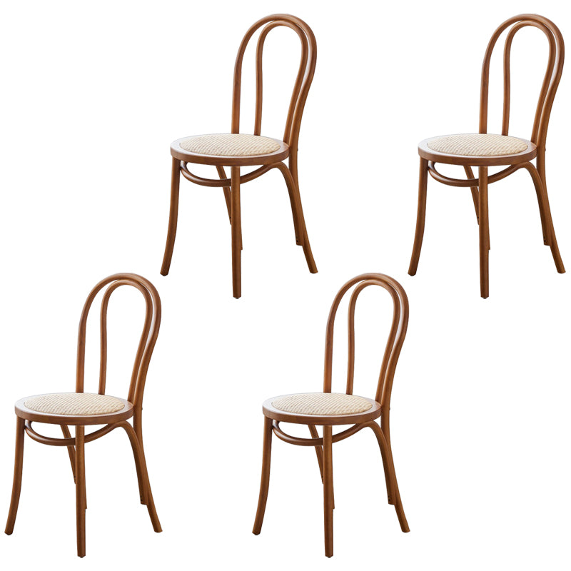 Traditional Wood Kitchen Dining Room Side Chair Windsor Back Chair