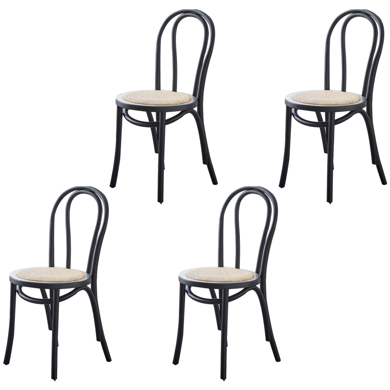 Traditional Wood Kitchen Dining Room Side Chair Windsor Back Chair