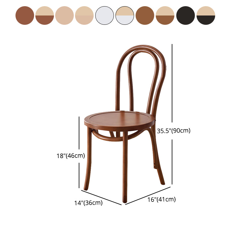 Traditional Wood Kitchen Dining Room Side Chair Windsor Back Chair