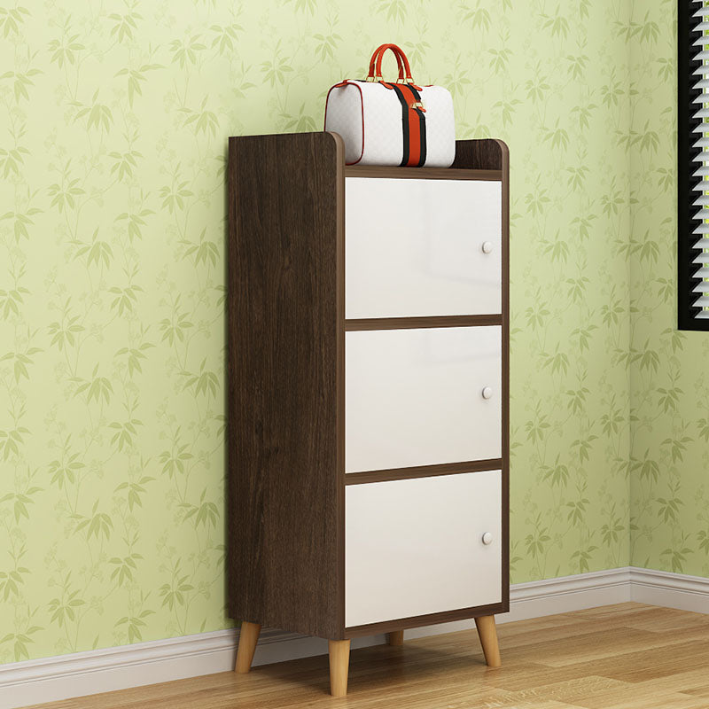 Contemporary Standard Bookcase Manufactured Wood Shelf with Doors for Home Office