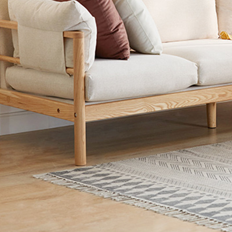 Zeitgenössisches Quadratarm Standard -Sofa mit Stirnkissen für Wohnzimmer, Wohnung