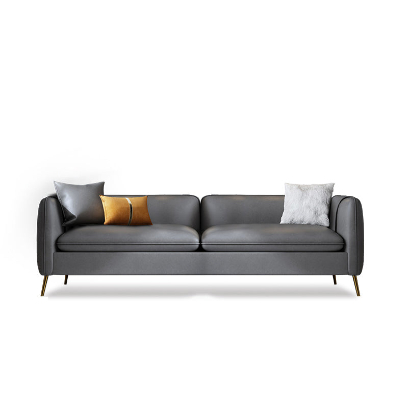 Kunstleder modernes Sofa 30 -Zoll -Sofa mit Lagerung für Wohnzimmer