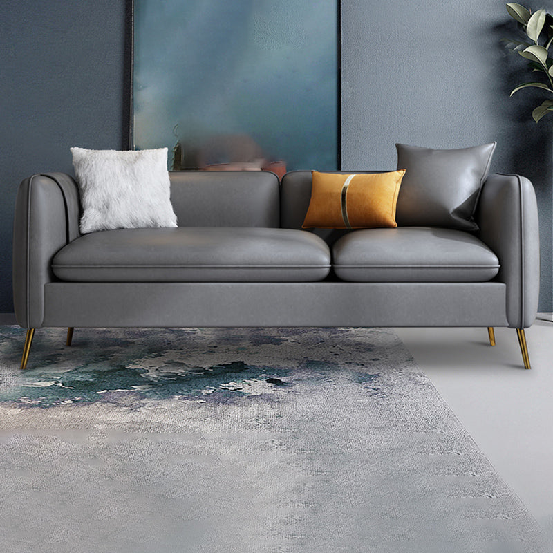 Kunstleder modernes Sofa 30 -Zoll -Sofa mit Lagerung für Wohnzimmer