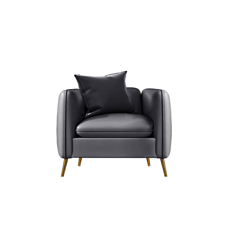 Kunstleder modernes Sofa 30 -Zoll -Sofa mit Lagerung für Wohnzimmer