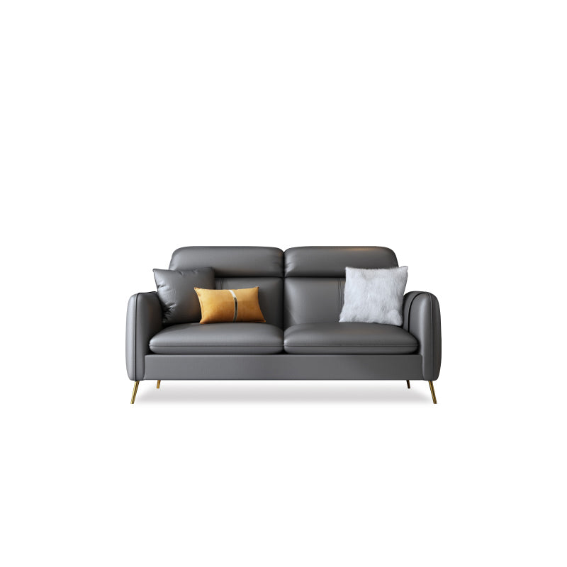 Kunstleder modernes Sofa 30 -Zoll -Sofa mit Lagerung für Wohnzimmer