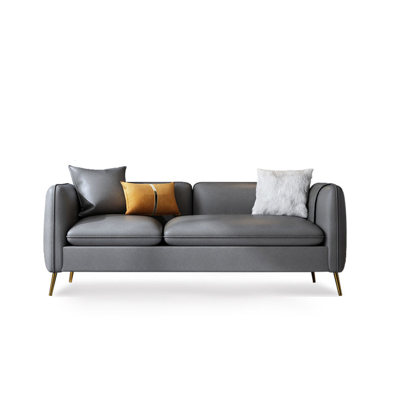 Kunstleder modernes Sofa 30 -Zoll -Sofa mit Lagerung für Wohnzimmer