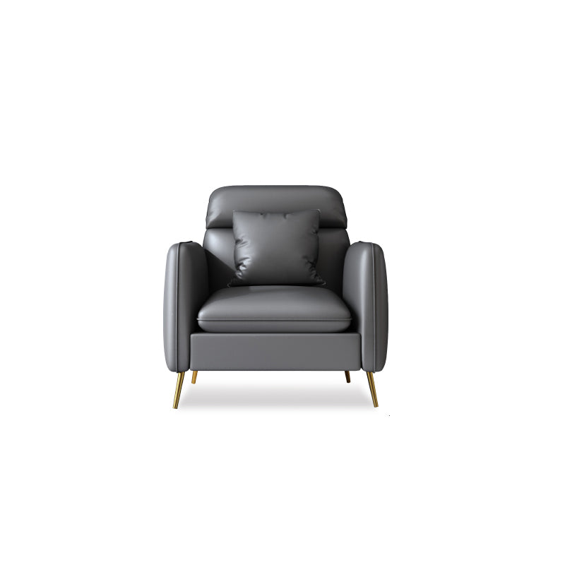Kunstleder modernes Sofa 30 -Zoll -Sofa mit Lagerung für Wohnzimmer