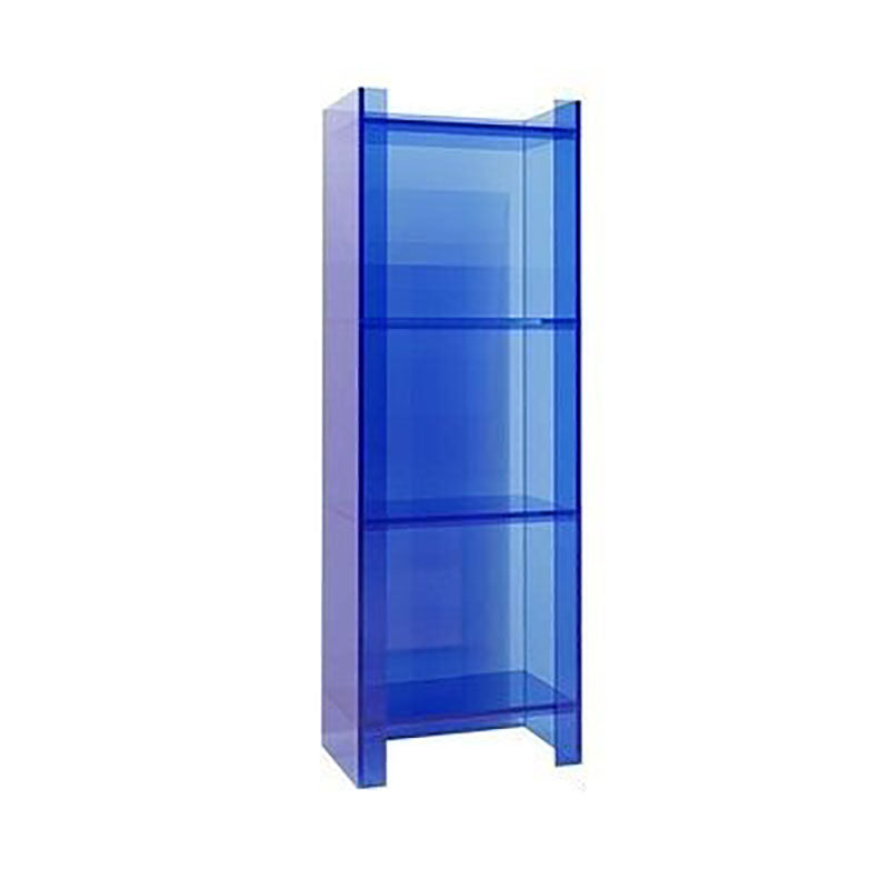 4/5-Shelf Glam Closed Back Standard Bookshelf Acryl vertikaler Bücherregal