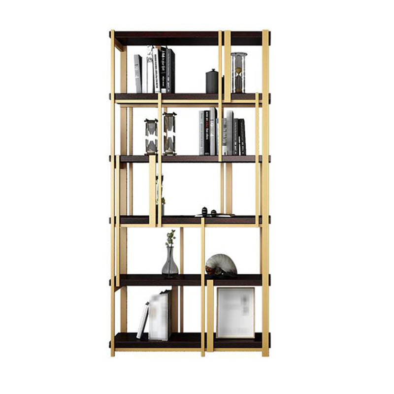 78.74 "H Bücherregal Glam Style Open Back Bookshelf für Bürostudienzimmer Heimat
