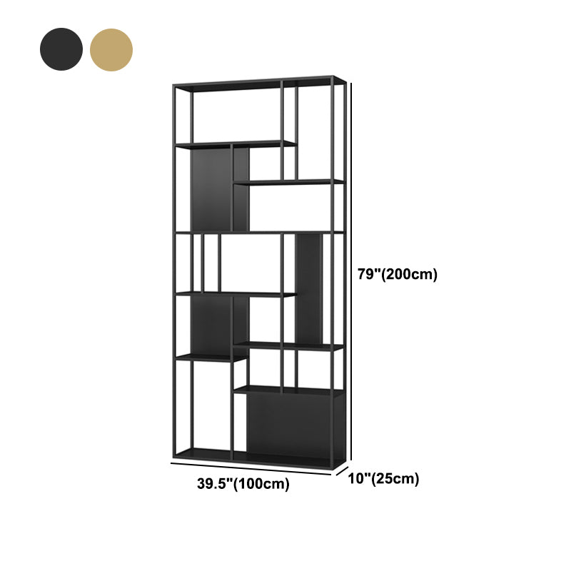 Open Back Bookshelf Glam Style Bookshelf für Studienraum und Heimbüro