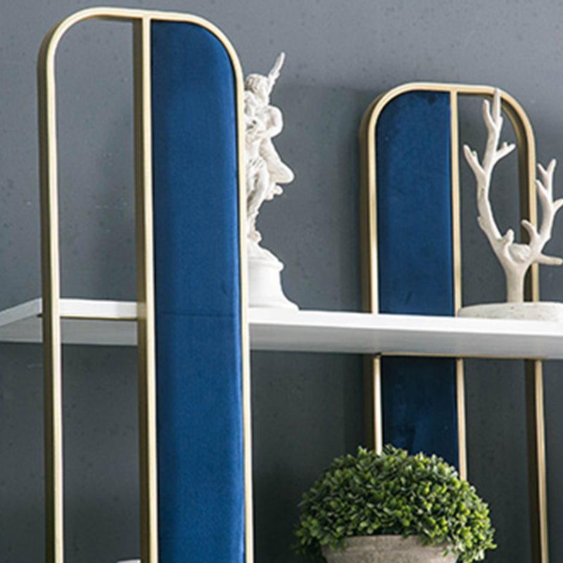 70,87 "H Bookcase Glam Style Open Back Bookshelf for Study Room Home Office