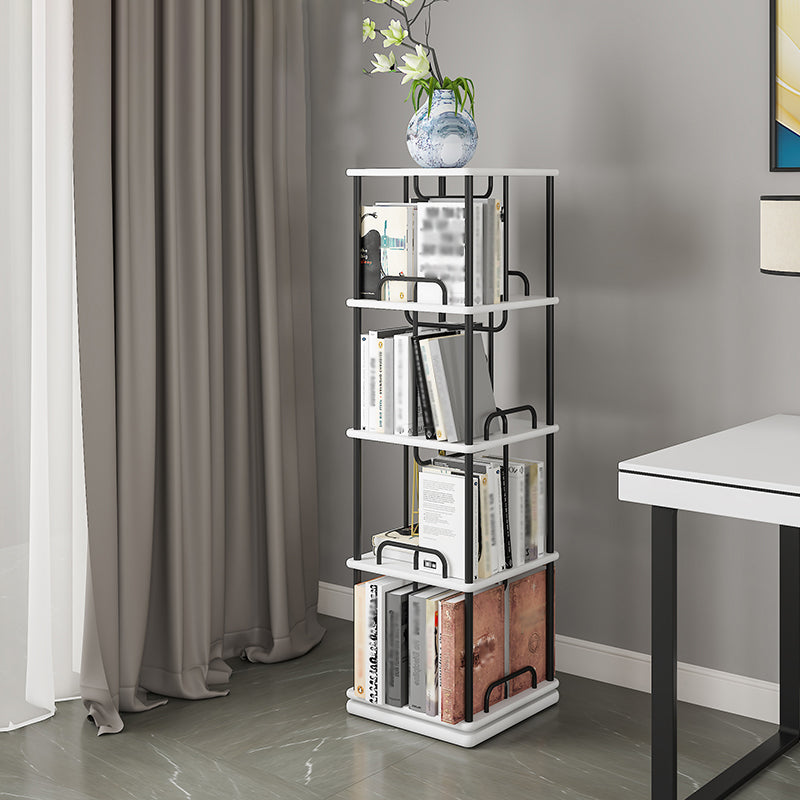 Glam Open Etagere Bookshelf Iron Ferro Telefono in legno in legno scaffale