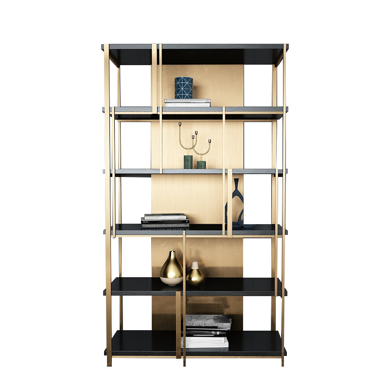 11.81 "W 78.74" H Bücherregal Glam Style Open Back Bookshelf for Lern ​​Room Home Office