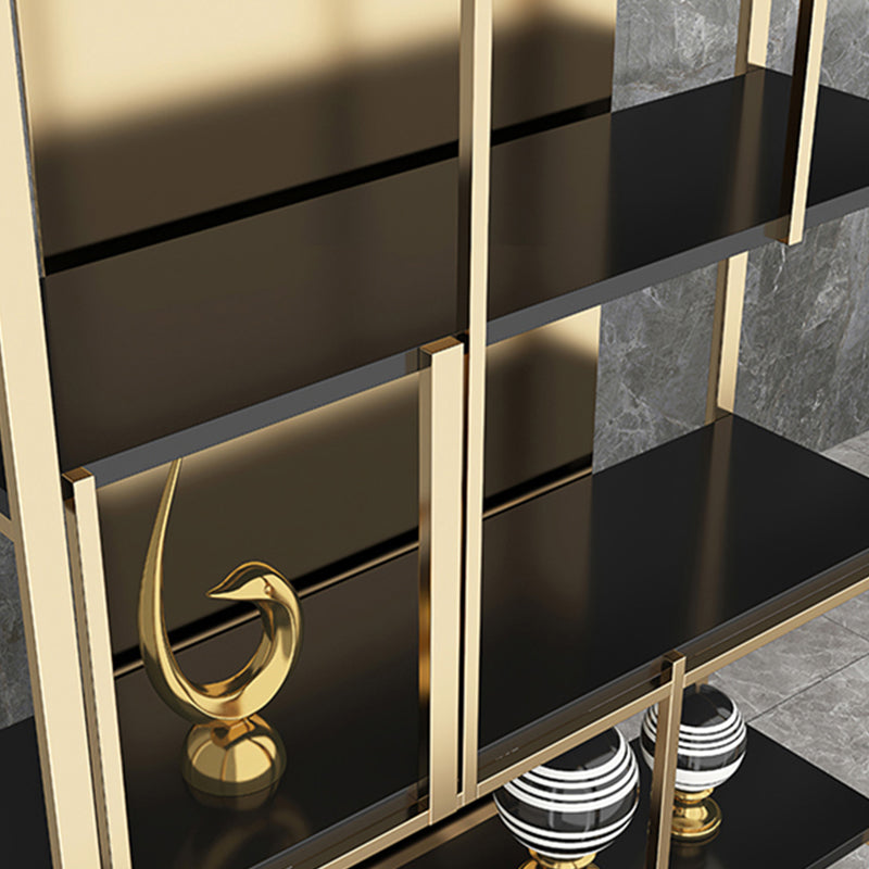 11.81 "W 78.74" H Bookshelf Glam Style Open Back -Bücherregal für das Home Office für Studienzimmer