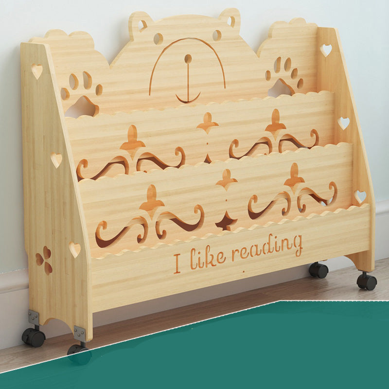 Libreria in stile scandinavo chiuso la libreria in legno massiccio per casa e ufficio