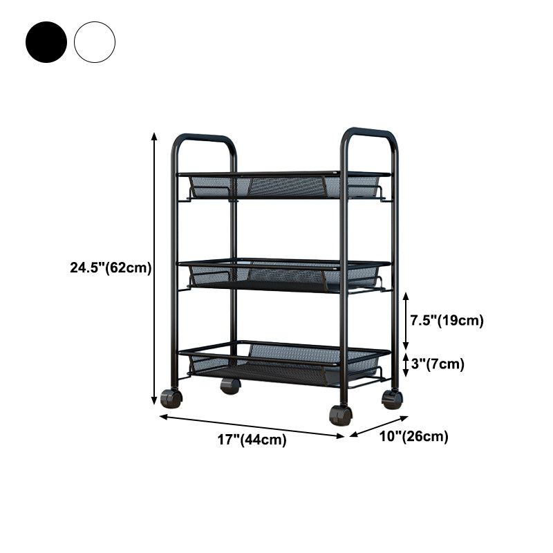 Estantería de acero industrial etagere estantería vertical abierta con ruedas de jarra
