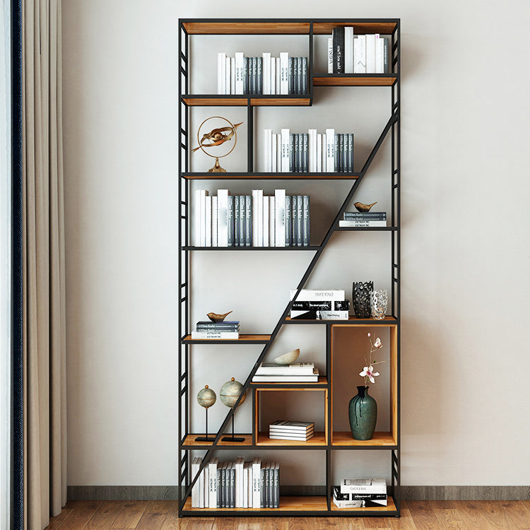 78.74 "H Bücherregal Industrial Style Open Back -Bücherregal für Heimbüro