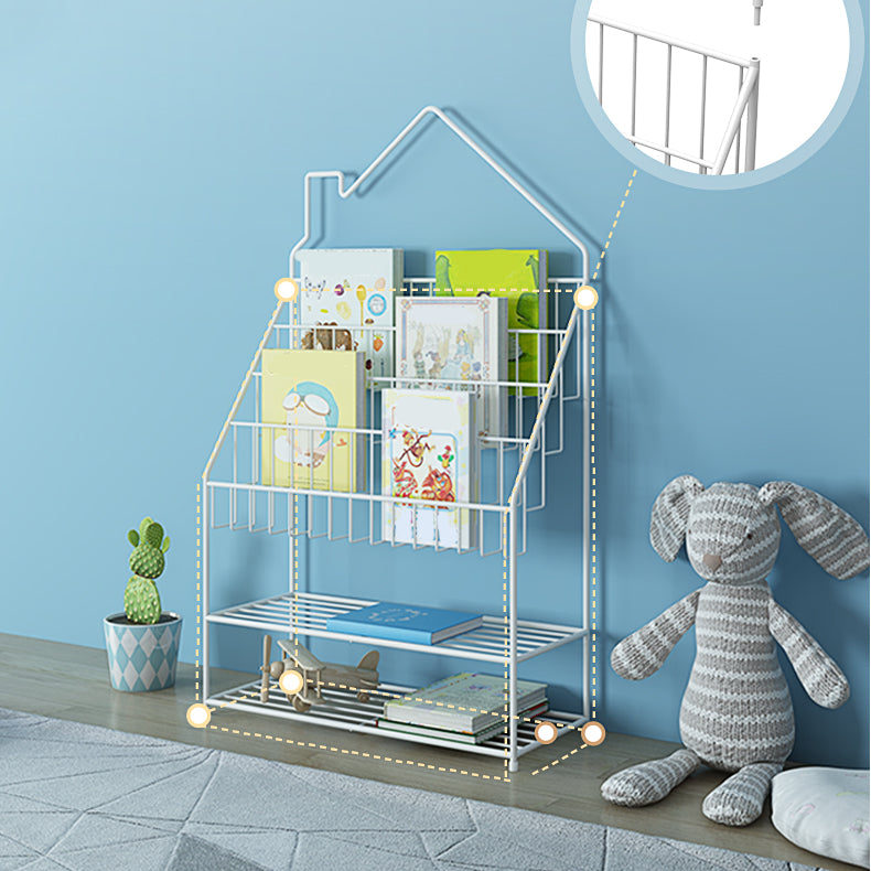 Industrial Metal Ladder Bookshelf Closed Back Iron Bookshelf für Zuhause