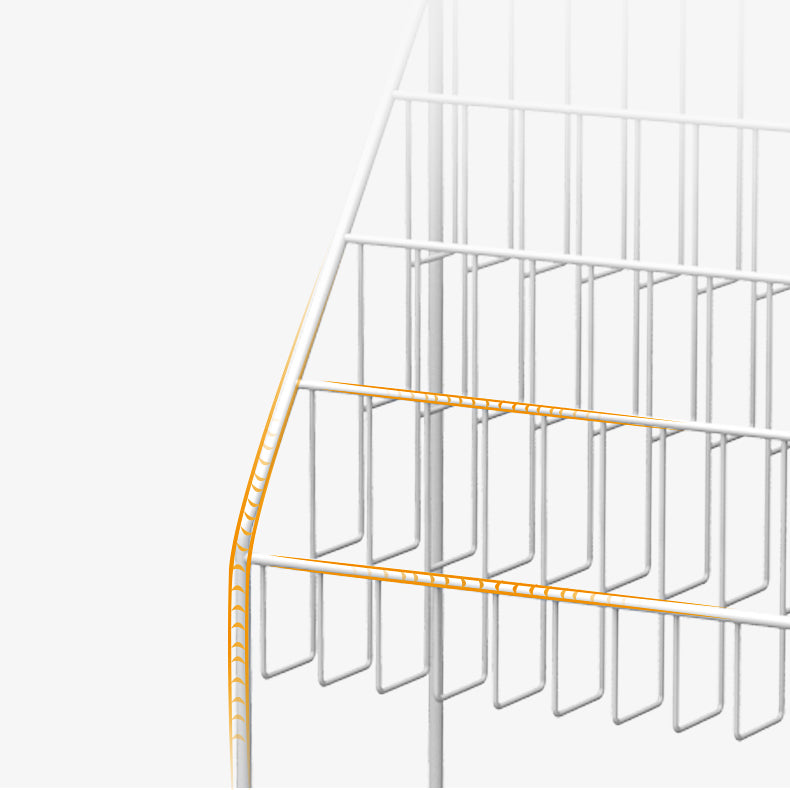 Industrial Metal Ladder Bookshelf Closed Back Iron Bookshelf für Zuhause