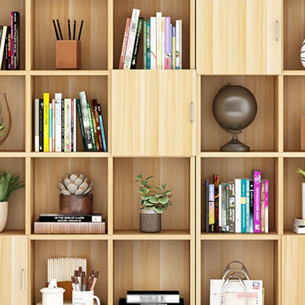 Libreria in legno chiuso in legno libreria in stile scandinavo per home office